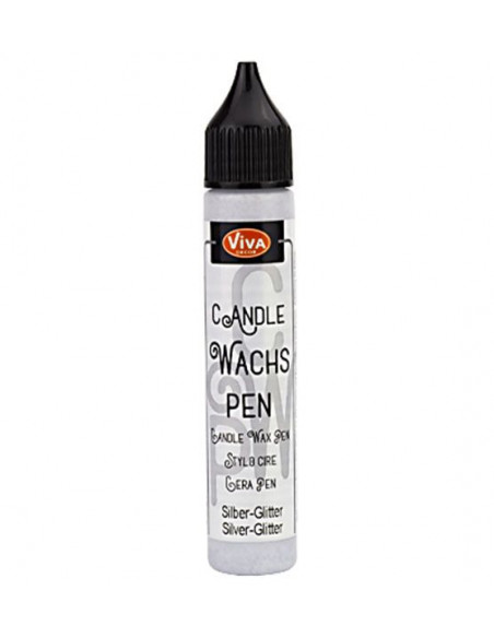 Penna gel 28ml per candele Argento Glitter