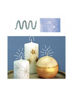 Penna gel 28ml per candele Argento Glitter 2