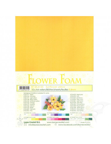 10 fogli A4 Flower Foam Soft 0,8mm Sunflower Yellow