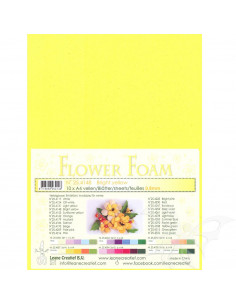 10 fogli A4 Flower Foam Soft 0,8mm Bright Yellow