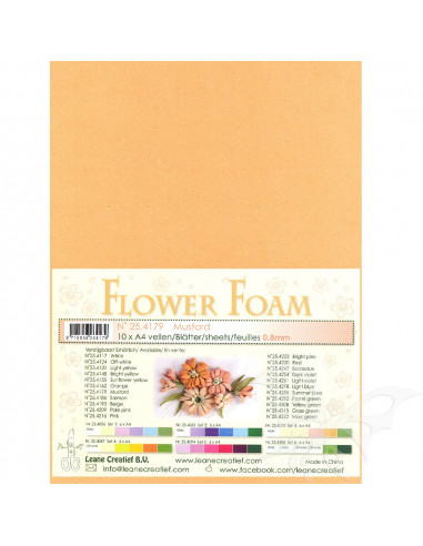 10 fogli A4 Flower Foam Soft 0,8mm Mustard