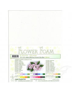 10 fogli A4 Flower Foam Soft 0,8mm Off White