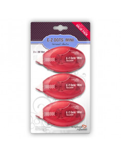 Set 3pz Bi-Adesivo Mini permanente in punti da 8mm