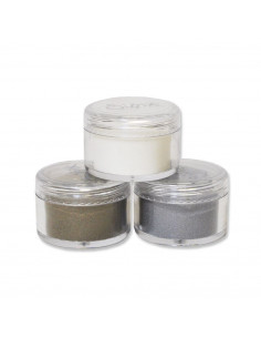 Polveri embossing 3Pz (argento, oro, trasparente) 663057 2