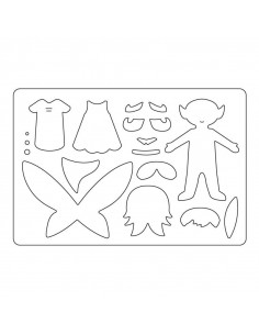 Fustella Sizzix Bigz L - Elf & Fairy 663495 2