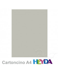 Cartoncino Heyda A4 300gr set 10fg. Grigio Chiaro