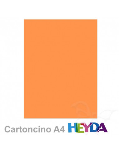Cartoncino Heyda A4 300gr set 10fg. Mango