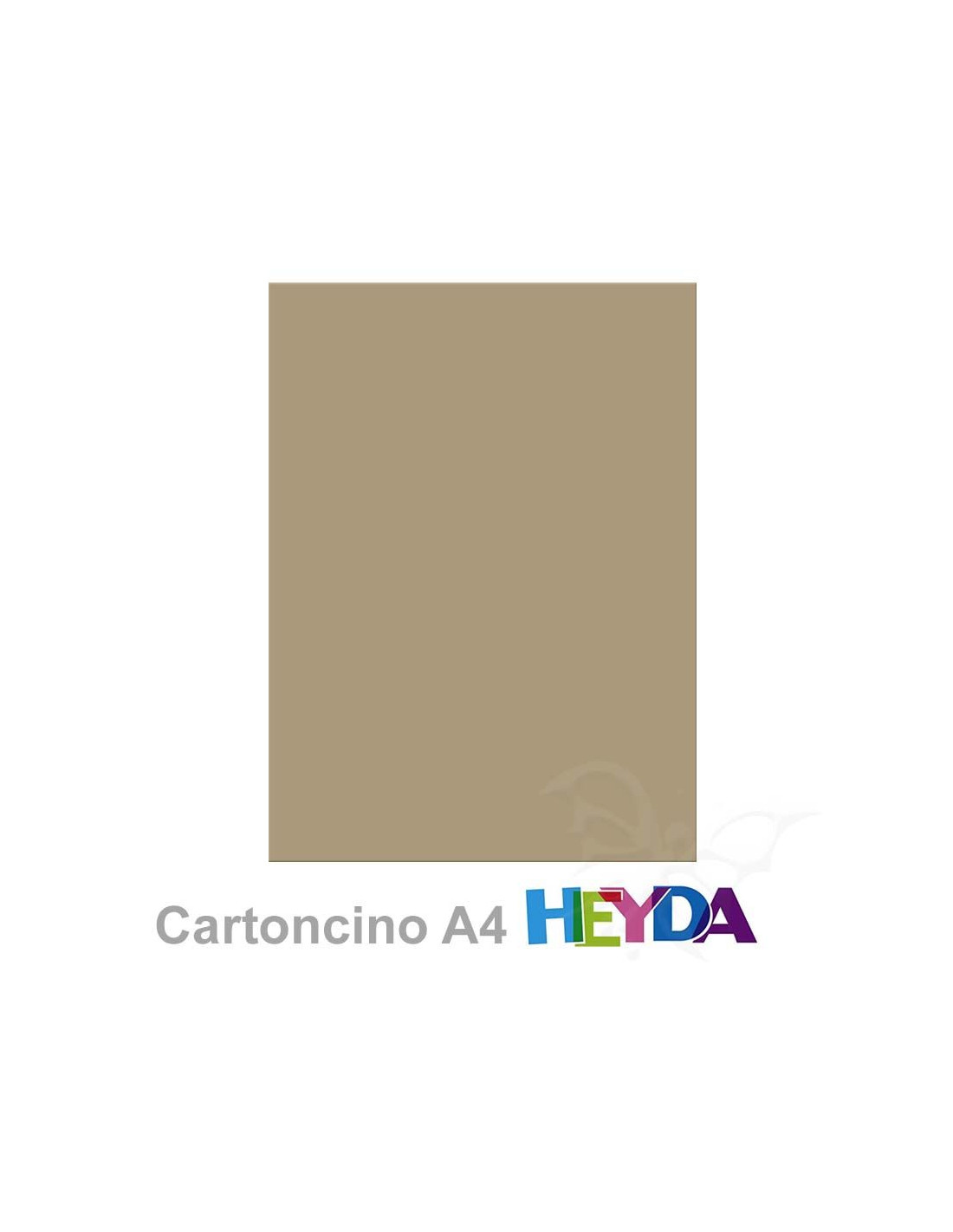 Cartoncino Heyda A4 300gr set 10fg. Tortora