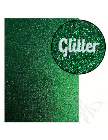 Foglio fommy glitter "DARK GREEN" 21x30cm 1,6mm