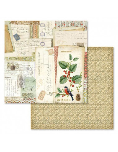 Foglio Double Face - Winter Botanic cartoline SBB574