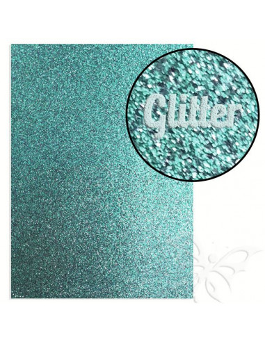 Foglio fommy glitter "LIGHT BLUE" 21x30cm 1,6mm