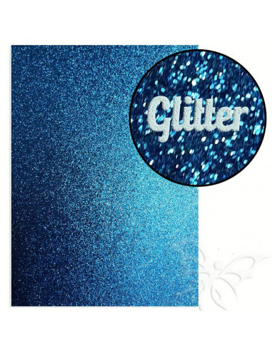 Foglio fommy glitter "DARK BLUE" 21x30cm 1,6mm
