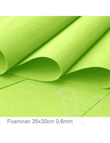 Foamiran 0,6mm 35x30cm - Verde Lime