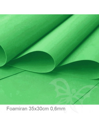 Foamiran 0,6mm 35x30cm - Verde