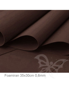 Foamiran 0,6mm 35x30cm - Marrone