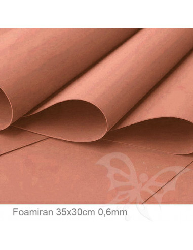 Foamiran 0,6mm 35x30cm - Marrone Chiaro