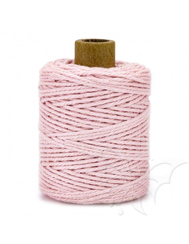 Cordoncino in cotone 2mm Rosa pastello