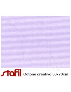 Tessuto Cotone righe lilla...