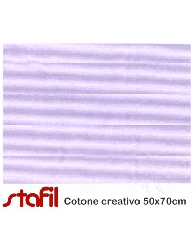 Tessuto Cotone righe lilla 50x70cm