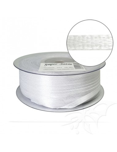 Nastro Raso 3mm Bianco