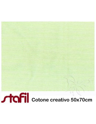 Tessuto Cotone RIGHE VERDI 50x70cm