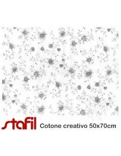 Tessuto Cotone ROSELLINE...