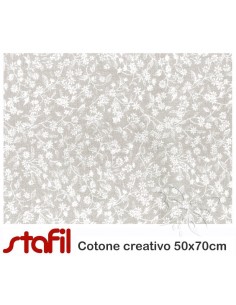 Tessuto Cotone FIORI NUVOLA...