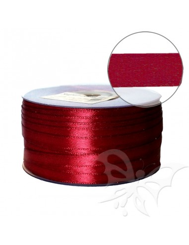 Nastro Raso 6mm Bordeaux