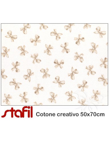 Tessuto Cotone 50x70cm FIOCCHI TORTORA