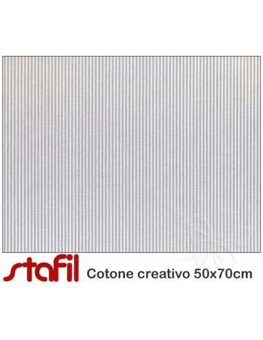 Tessuto Cotone RIGHE NUVOLA 50x70cm