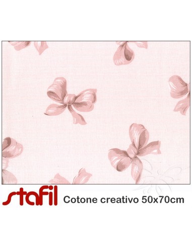 Tessuto Cotone 50x70cm FIOCCHI grandi ROSA ANTICO