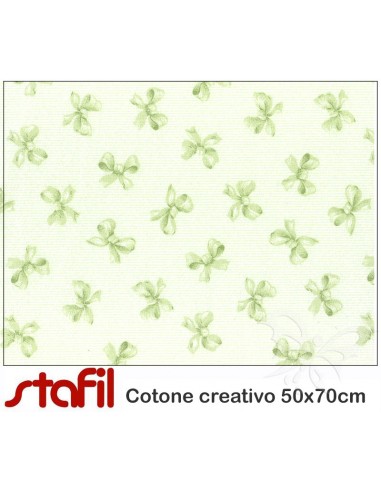 Tessuto Cotone 50x70cm FIOCCHI VERDE...