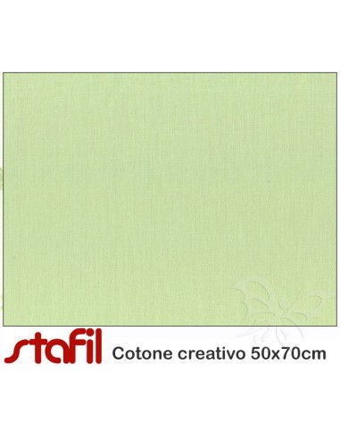 Tessuto Cotone 50x70cm VERDE SALVIA