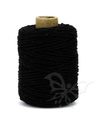 Cordoncino in cotone 2mm NERO