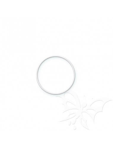 Cerchio metallico bianco 15cm