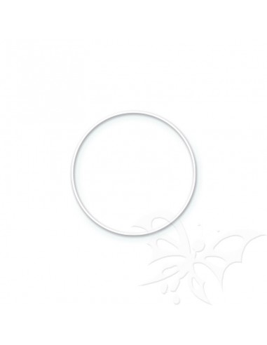 Cerchio metallico bianco 20cm