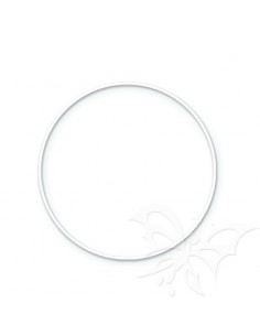 Cerchio metallico bianco 30cm
