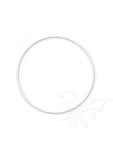 Cerchio metallico bianco 30cm