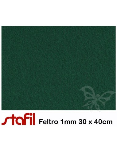 Foglio FELTRO 30x40cm 1mm Verde Scuro...