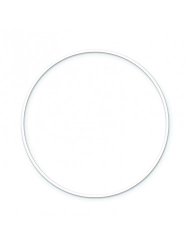 Cerchio metallico bianco 35cm
