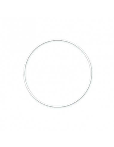Cerchio metallico bianco 25cm