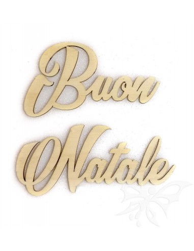 Scritta in LEGNO "BUON NATALE" grande...