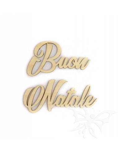 Scritta in LEGNO "BUON NATALE" piccola