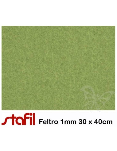 Foglio FELTRO 30x40cm 1mm Verde Oliva...