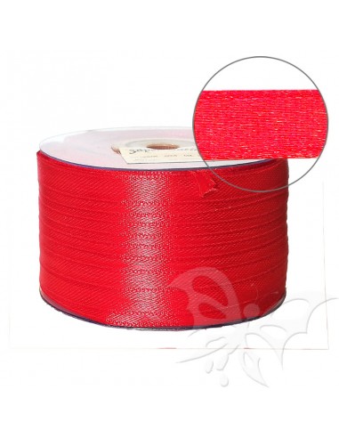 Nastro Raso Rosso 10mm x 100mt