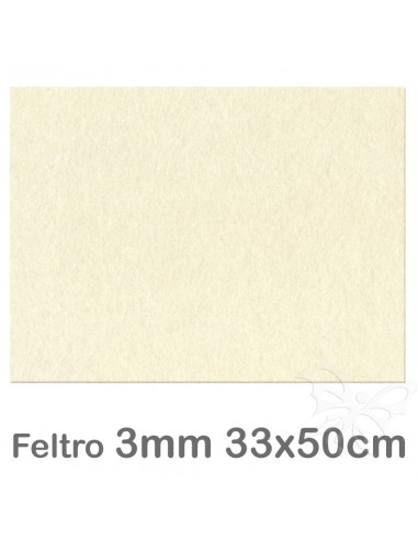 Feltro 33x50cm 3mm - Avorio