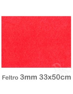 Feltro 33x50cm 3mm - Rosso...