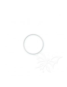 Cerchio metallico bianco 10cm