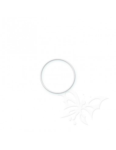 Cerchio metallico bianco 10cm