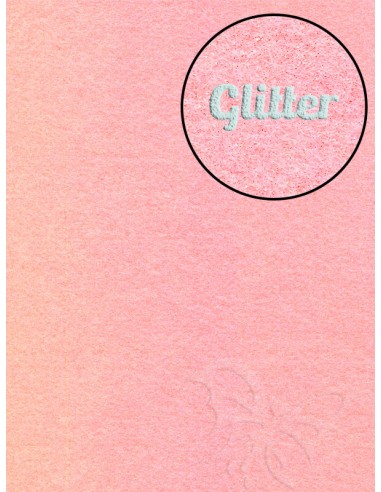 Feltro GLITTER FINE Rosa pastello...